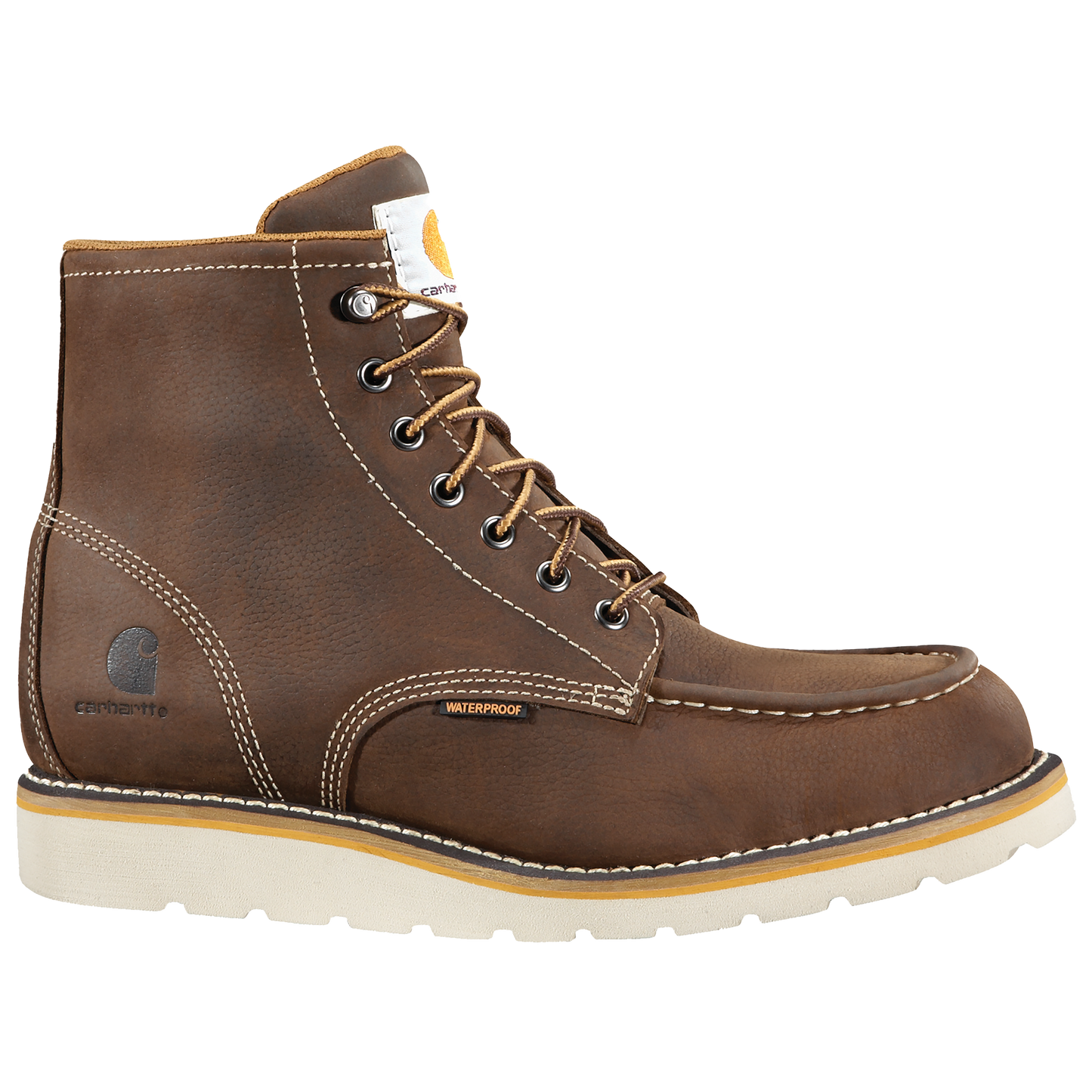 6" Waterproof Moc Toe Wedge Boot