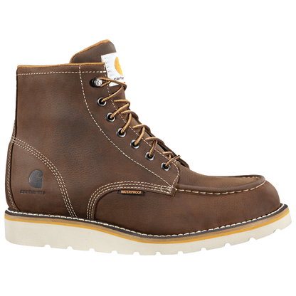 6" Waterproof Moc Toe Wedge Boot