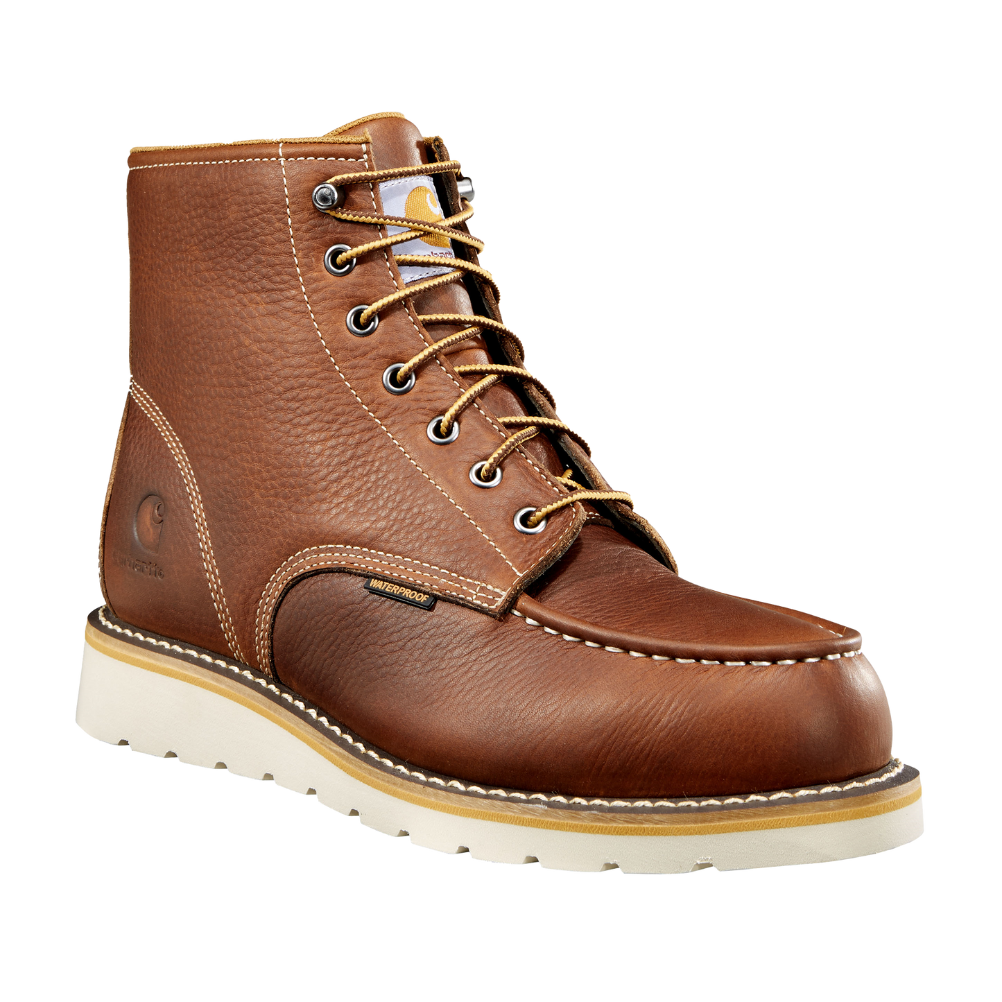 6" Waterproof Moc Toe Wedge Boot