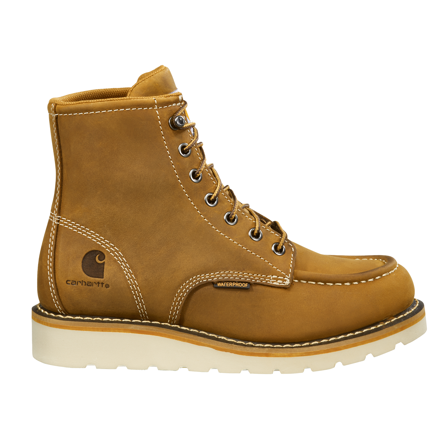 Women's 6" Waterproof Moc Steel Toe Wedge Work Boot