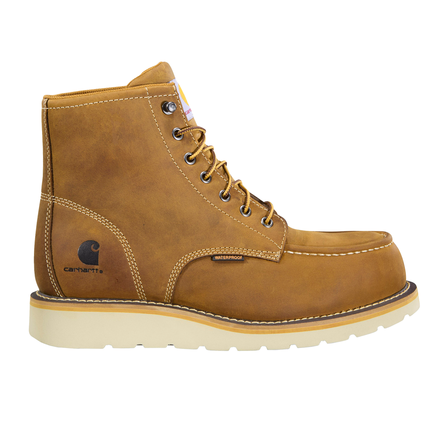 6" Waterproof Moc Nano Toe Wedge Work Boot