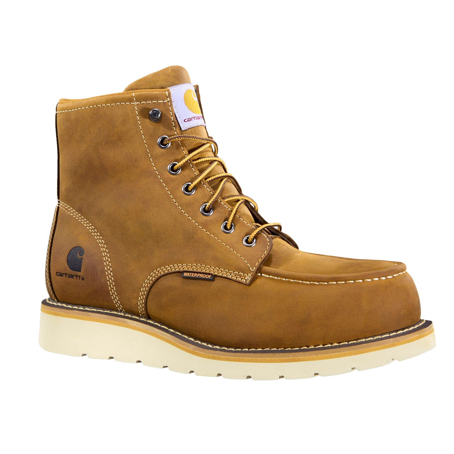 6" Waterproof Moc Nano Toe Wedge Work Boot