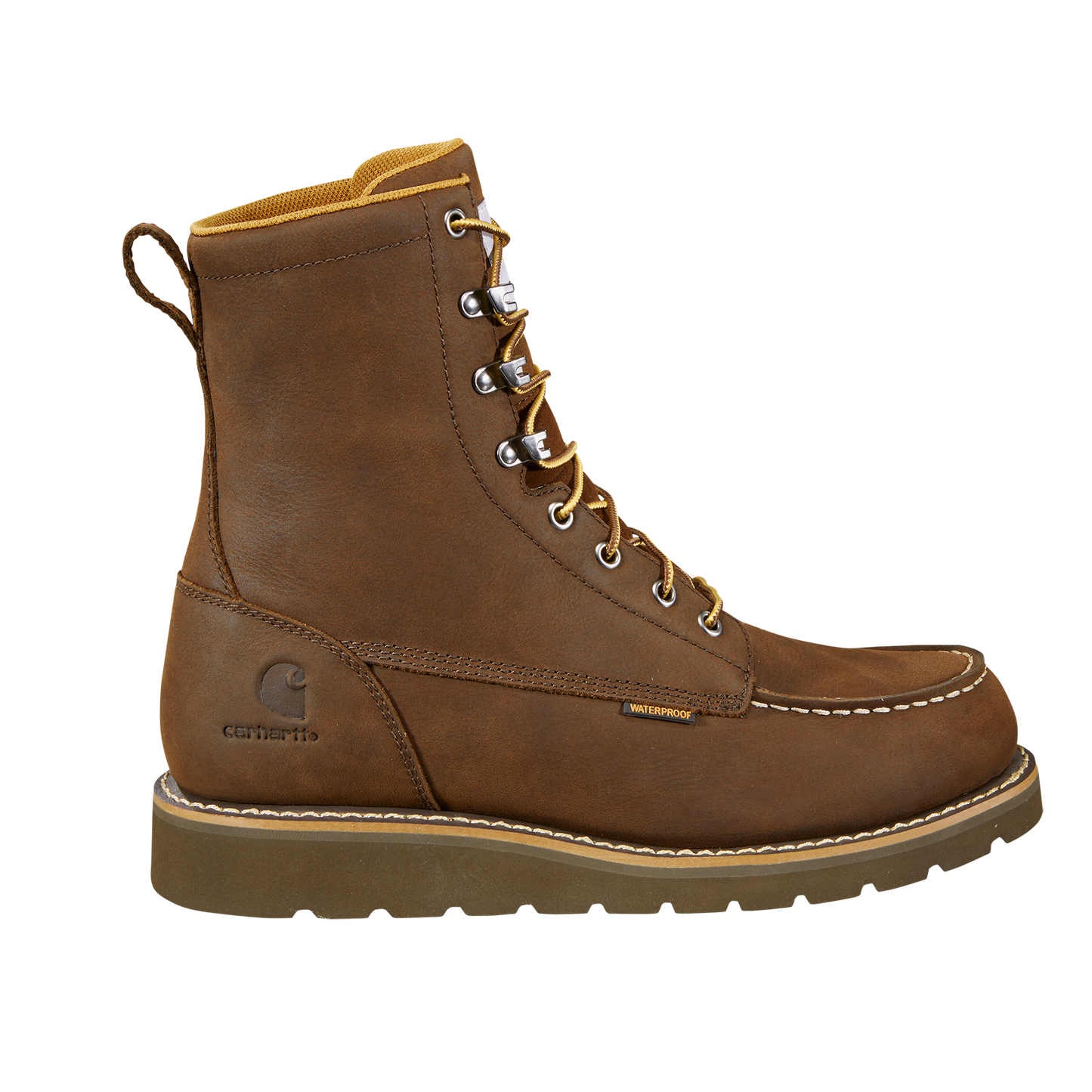 8" Waterproof Moc Toe Wedge Boot