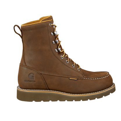 8" Waterproof Moc Toe Wedge Boot