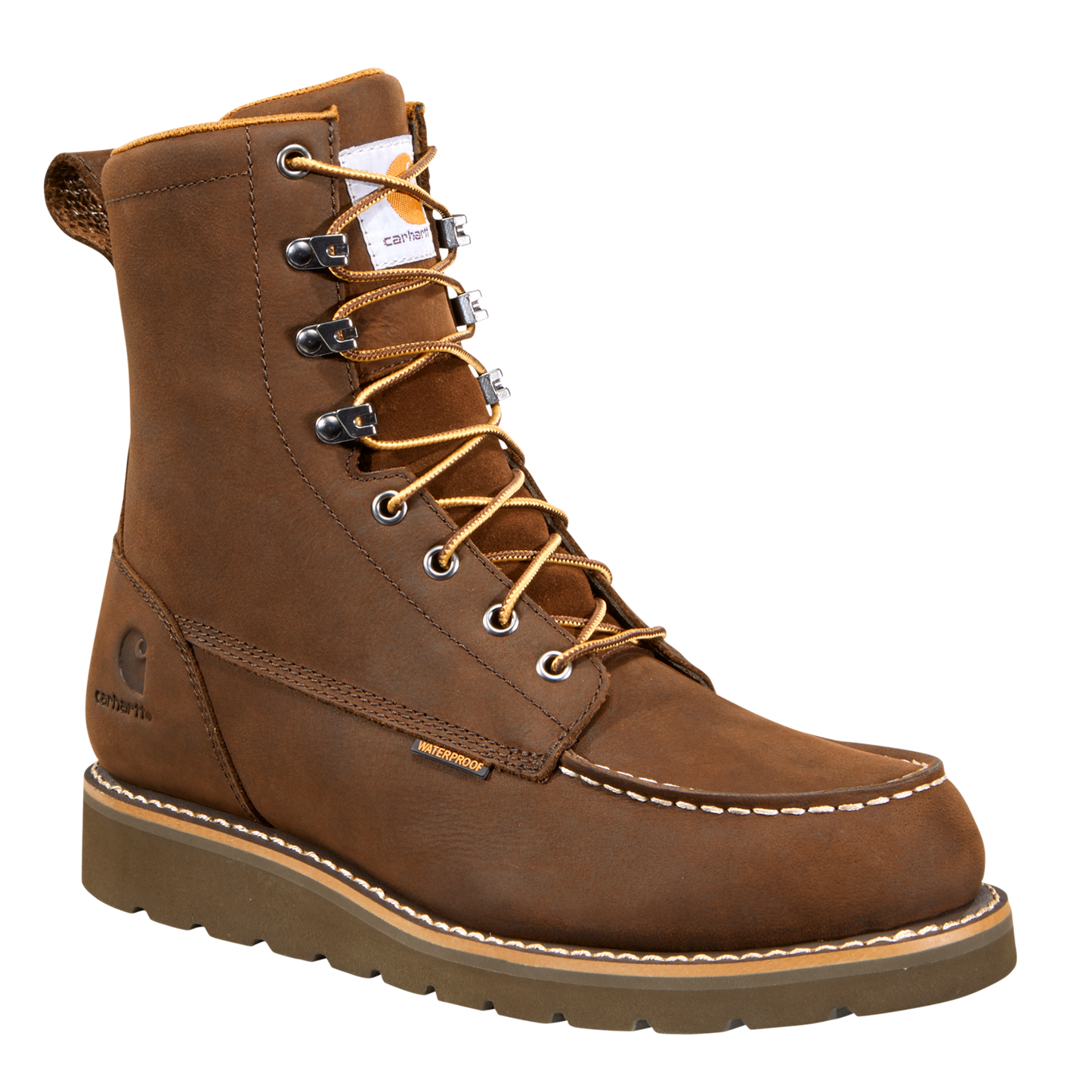 8" Waterproof Moc Toe Wedge Boot