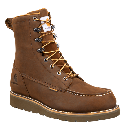 8" Waterproof Moc Toe Wedge Boot