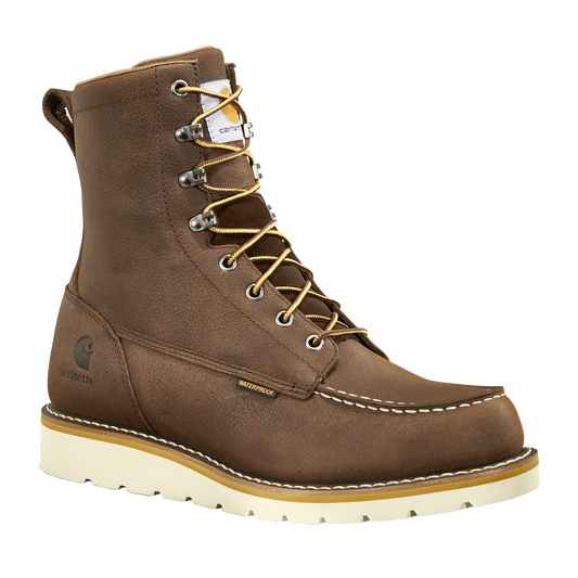 8" Waterproof Moc Toe Wedge Boot