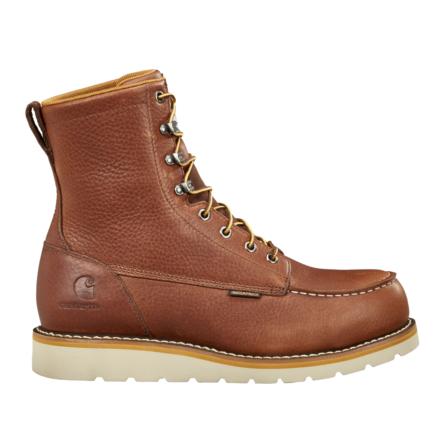 8" Waterproof Moc Steel Toe Wedge Work Boot