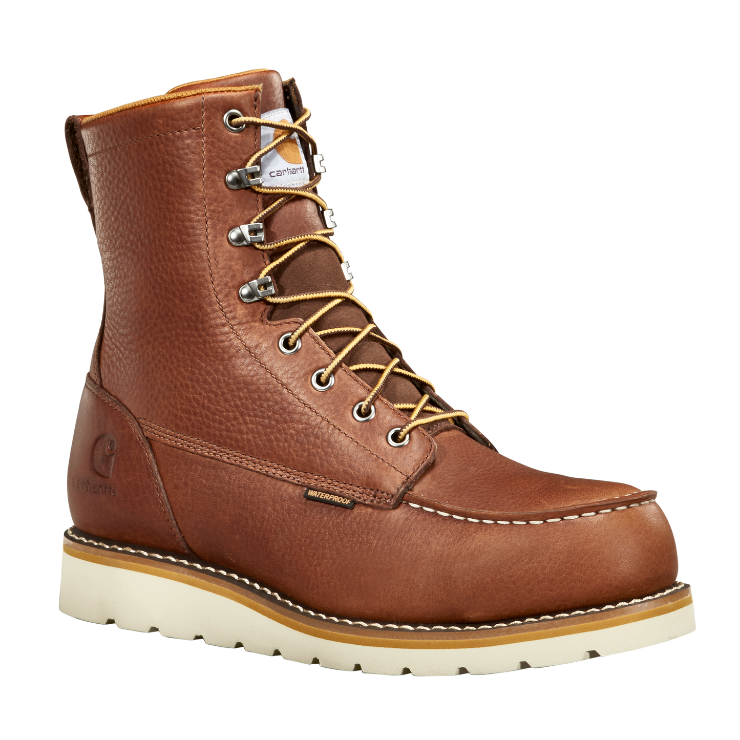 8" Waterproof Moc Steel Toe Wedge Work Boot