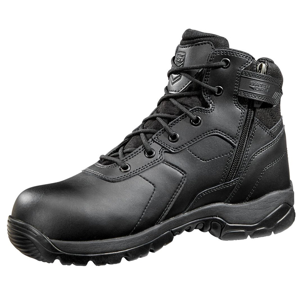 Battle OPS 6-Inch Waterproof Tactical Boot - Side Zip Comp Safety