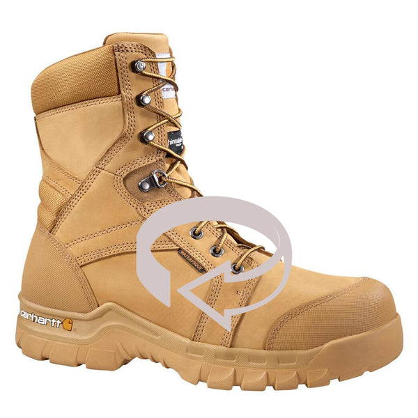 Carhartt Rugged Flex® 8 Inch Insulated Waterproof Non-Safety Toe Work Boot
